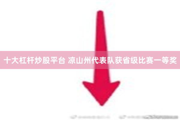 十大杠杆炒股平台 凉山州代表队获省级比赛一等奖