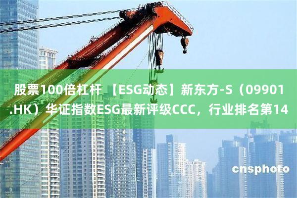 股票100倍杠杆 【ESG动态】新东方-S（09901.HK）华证指数ESG最新评级CCC，行业排名第14