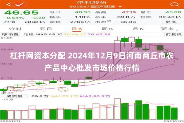 杠杆网资本分配 2024年12月9日河南商丘市农产品中心批发市场价格行情